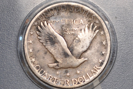 1918-S Standing Liberty Quarter - VF Detail - San Francisco Mint 1918 Standing Liberty Quarter