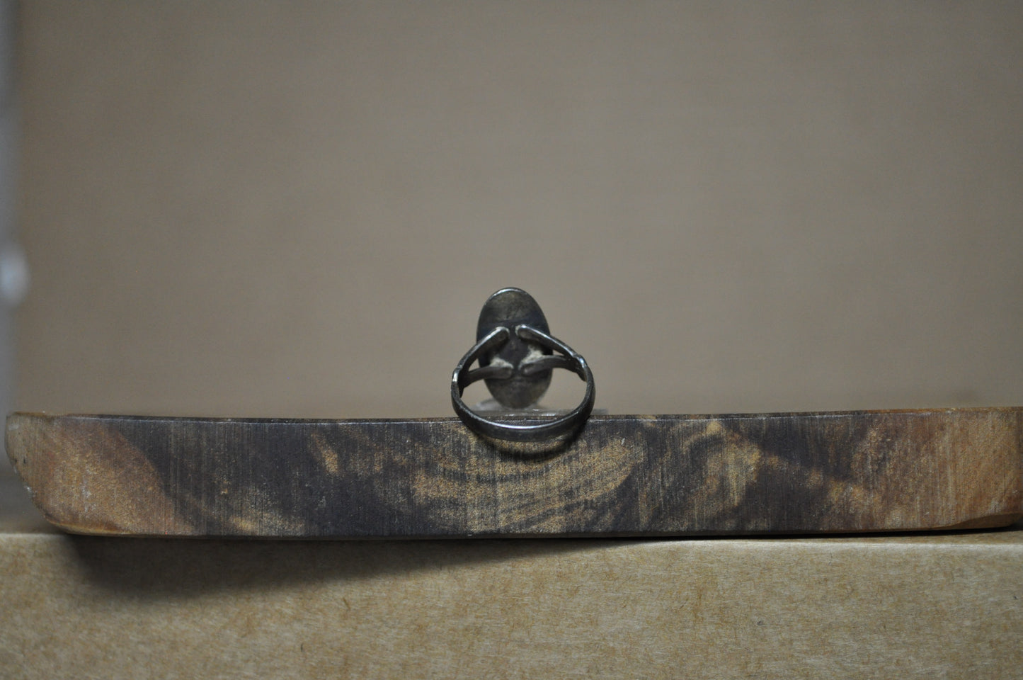 Bell Trading Post Sterling Silver Slender Oval Turquoise Stone Ring - Size 6 - Stamped and Tested Sterling Silver - Authentic Native American Jewelry