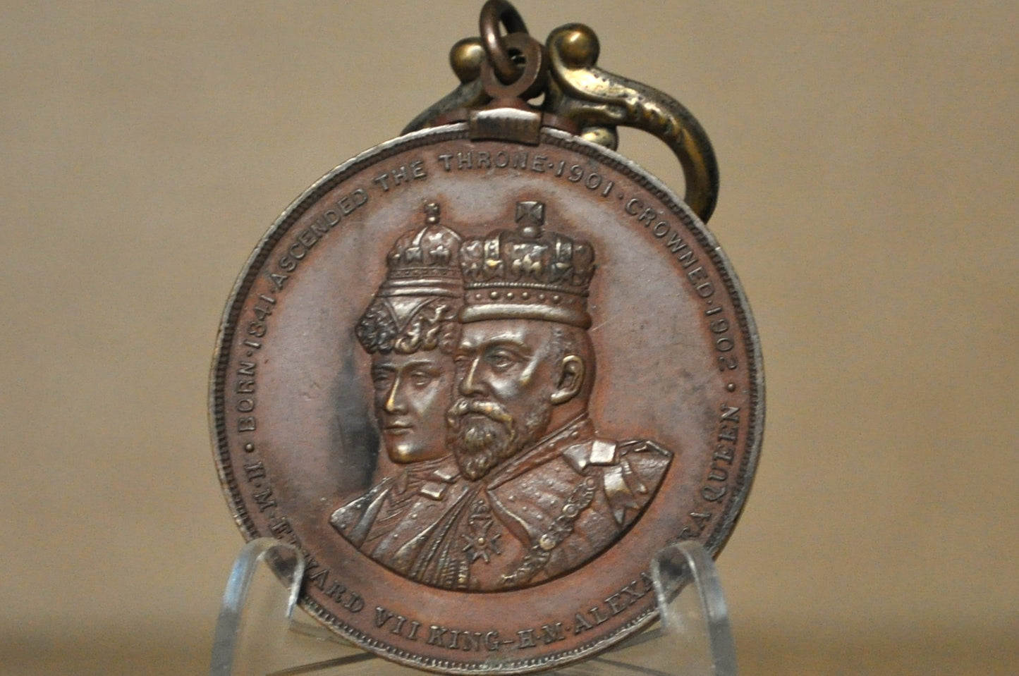 King Edward VII and Queen Alexandra Coronation Medal 1902 - Official King Edward VII Coronation Souvenir