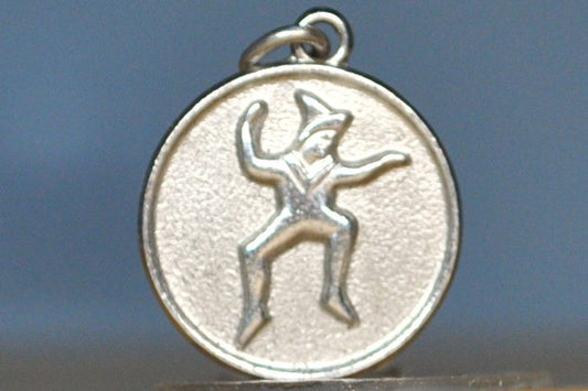Vintage Brownie Girl Scouts Charm - Stamped and Tested Sterling Silver - Scouting Charms - Club Charms