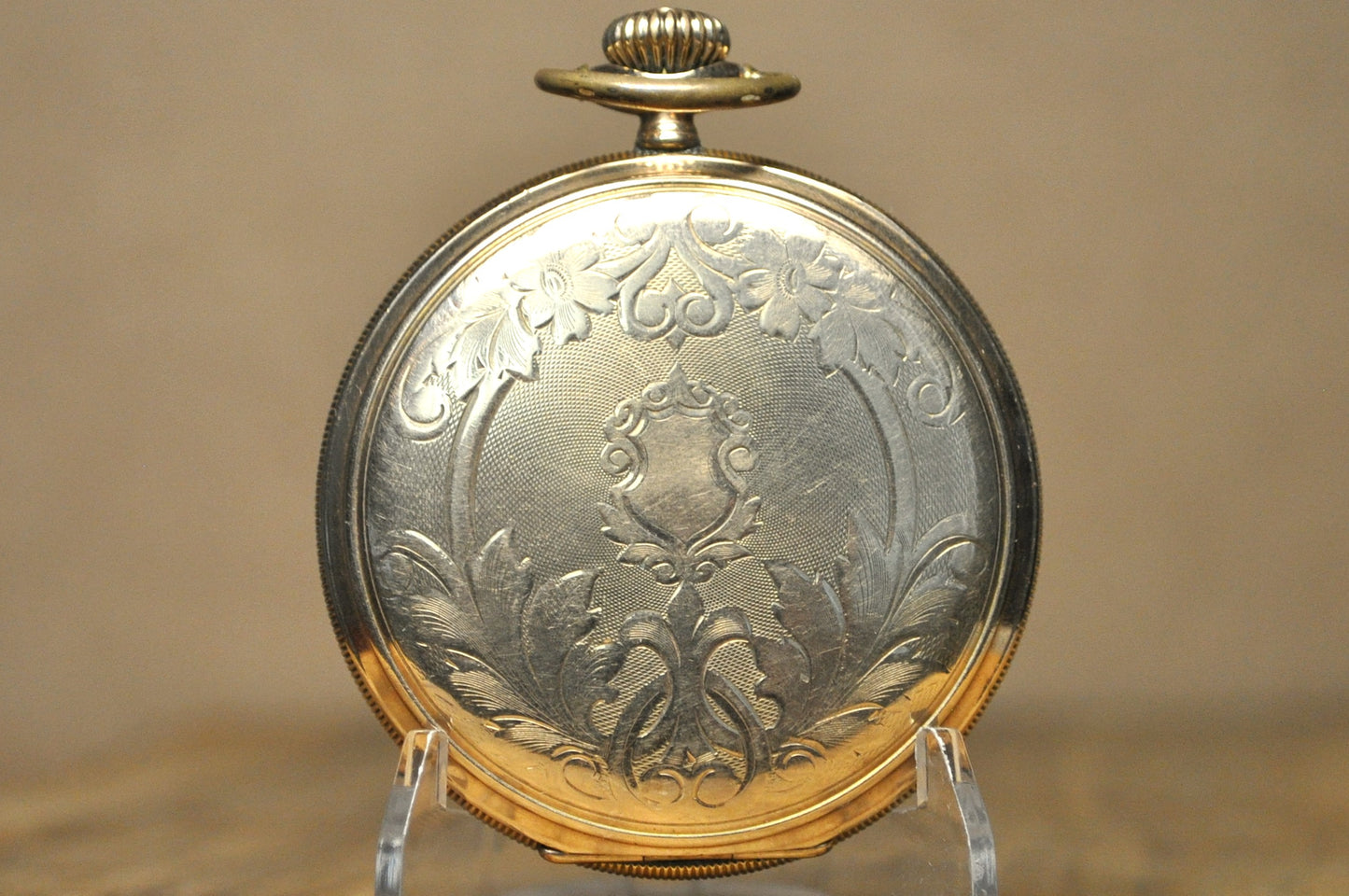 Antique Waltham 10k Gold Filled Pocket Watch Custom Engraved "1938, W.D.G" - Stunning Vintage Pocket Watch 10k Gold Filled by Waltham