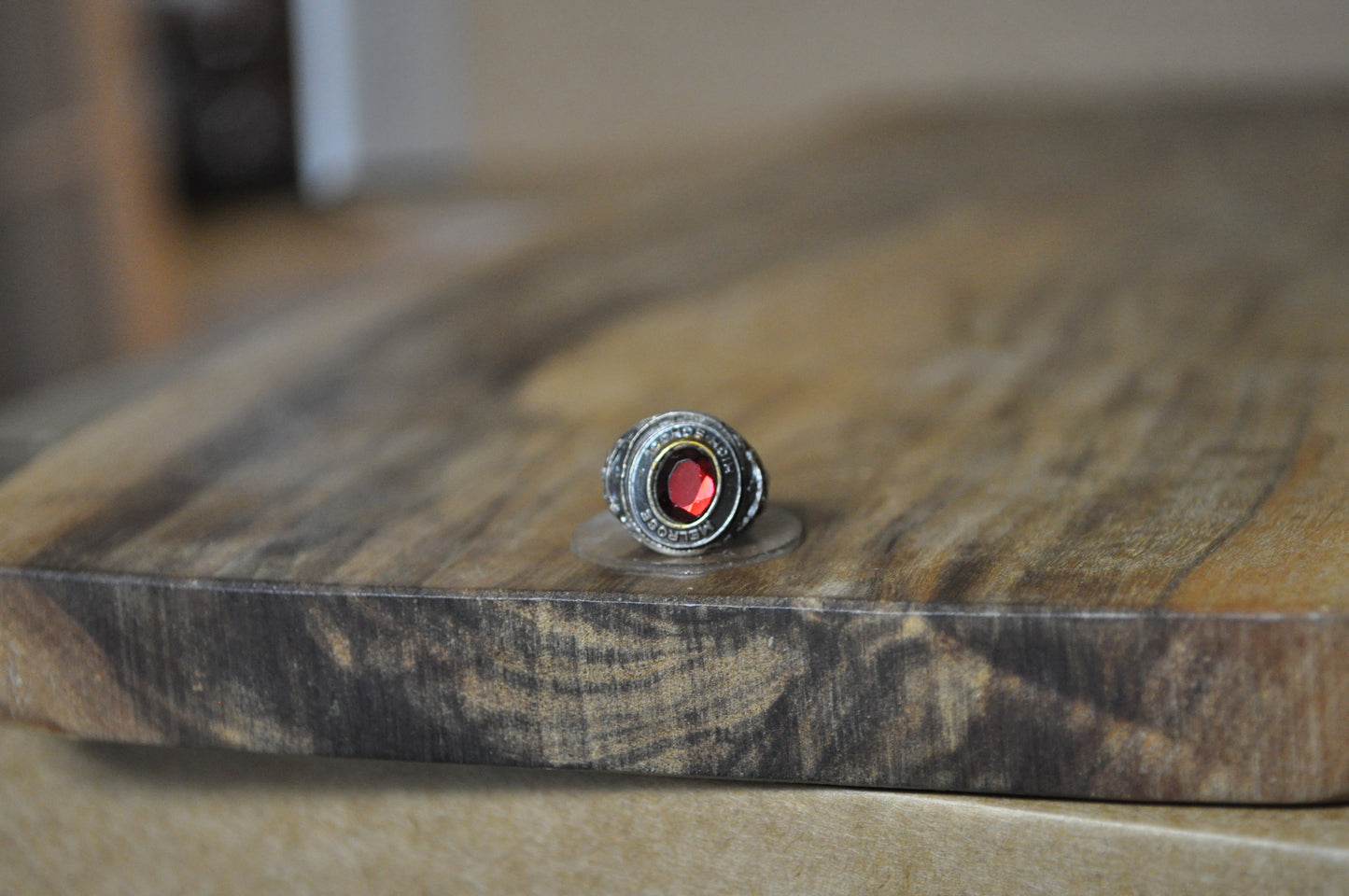 Vintage Melrose High School Class Ring Charm - Stamped and Tested Sterling Silver - Melrose Red Raiders Class Ring Charm - Class Ring Necklace Charm