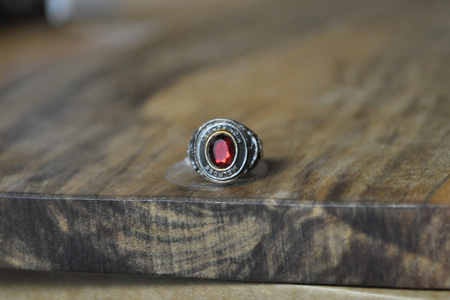 Vintage Melrose High School Class Ring Charm - Stamped and Tested Sterling Silver - Melrose Red Raiders Class Ring Charm - Class Ring Necklace Charm