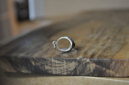 Vintage Melrose High School Class Ring Charm - Stamped and Tested Sterling Silver - Melrose Red Raiders Class Ring Charm - Class Ring Necklace Charm