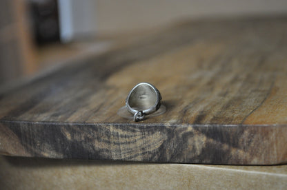 Vintage Melrose High School Class Ring Charm - Stamped and Tested Sterling Silver - Melrose Red Raiders Class Ring Charm - Class Ring Necklace Charm