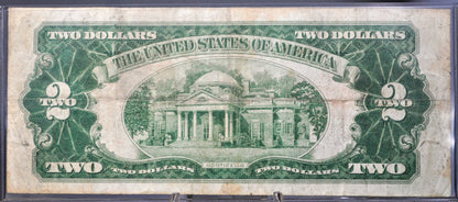 1928 Fancy Quad Repeating Serial Number 2 Dollar Banknote - 11115364 - U.S. Legal Tender - 1928 Two Dollar Red Fancy Serial Note - Fr.1501