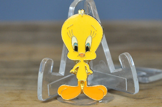 1990 Vintage Tweety Bird Lapel Pin - Tweety Bird Pin -Looney Tunes Lapel Pin Tweety Bird