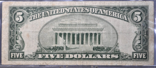 1953A Fancy Serial Number 5 Dollar Star Note Silver Cert - *25622533 - 1953-A Blue Seal Five Dollars Star Note Fancy Serial - Fr.1656*