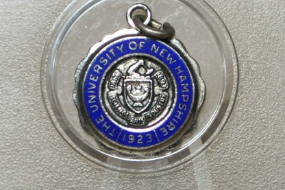 Sterling Silver 1923 University of New Hampshire Pendant - Stamped and Tested Sterling Silver - UNH Wildcat Founders Charm 1923
