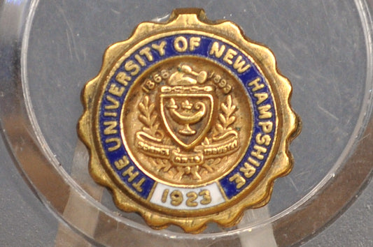 University of New Hampshire Commemorative Miniature Medallion - Antique UNH Commemorative Token