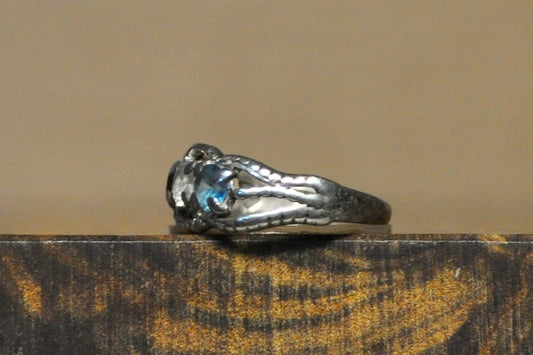 Sterling Silver Mother's/Family Birthstone Ring - Size 6 - Stamped and Tested Sterling Silver - Tricolor Stone Ring