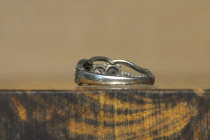 Sterling Silver Mother's/Family Birthstone Ring - Size 6 - Stamped and Tested Sterling Silver - Tricolor Stone Ring