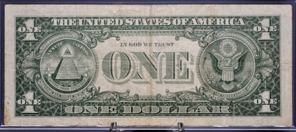 1957 Low Fancy Repeating Serial Number Silver Cert 1 Dollar Note - 00778496 - 1957 One Dollar Blue Seal Fancy Serial Banknote - Fr#1619