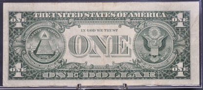 1957 Fancy Bookend Serial Number Silver Certificate 1 Dollar Note - 72514272 - 1957 One Dollar Blue Seal Fancy Serial Banknote - Fr#1619