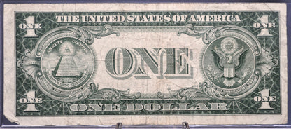 1935-D Fancy Ladder Pattern Serial Number Silver Cert Note - 66556578 - 1935D Blue Seal Narrow One Dollar Fancy Serial Note - Fr.1613N