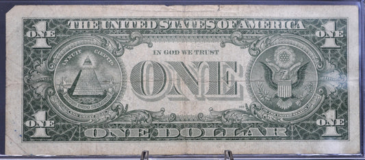 1957A Fancy Trinary Serial Number Silver Cert 1 Dollar Note - 34993394 - 1957 A One Dollar Blue Seal Fancy Serial Banknote - Fr#1620