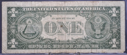 1957A Lucky 777 Fancy Serial Number Silver Certificate 1 Dollar Note - 17775655 - 1957 A One Dollar Blue Seal Banknote - Fr#1620