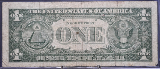 1957A Lucky 777 Fancy Serial Number Silver Certificate 1 Dollar Note - 17775655 - 1957 A One Dollar Blue Seal Banknote - Fr#1620