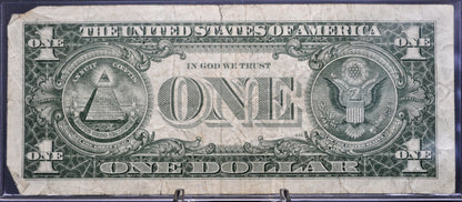 1957B Fancy Dual Duo Pattern Serial Number Silver Certificate - 99546446 - 1957 B One Dollar Blue Seal Fancy Serial Note - Fr#1621