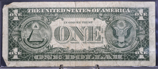 1957B Fancy Dual Duo Pattern Serial Number Silver Certificate - 99546446 - 1957 B One Dollar Blue Seal Fancy Serial Note - Fr#1621