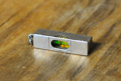 Sterling Silver Working Level Pendant - Tested and Stamped Sterling Silver - Slightly Off Kilter
