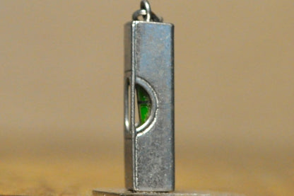 Sterling Silver Working Level Pendant - Tested and Stamped Sterling Silver - Slightly Off Kilter