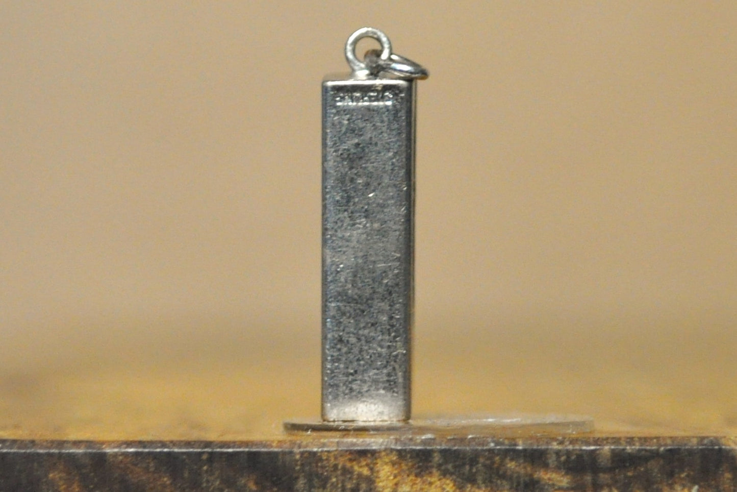 Sterling Silver Working Level Pendant - Tested and Stamped Sterling Silver - Slightly Off Kilter