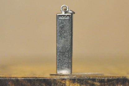 Sterling Silver Working Level Pendant - Tested and Stamped Sterling Silver - Slightly Off Kilter