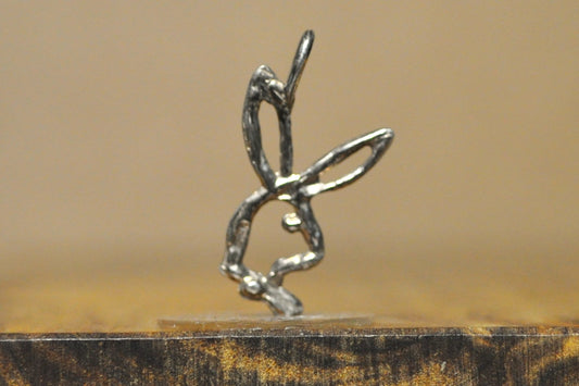 Silver Playboy Bunny Pendant - Tested Sterling Silver - Promiscuous Charm - Playboy Models Charm