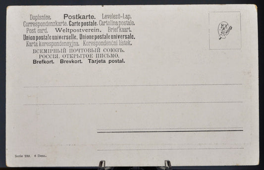 1900s Ludwig von Senger Signed German Farm Field Artist Postcard - Signed L. v. Senger - Antique Rarer Artist Signature Postcard