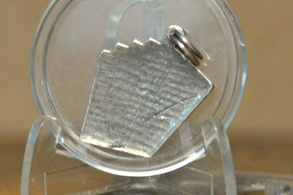 Silver Spade Royal Flush Charm - Tested Sterling Silver - Poker Charms - Gambling Charms