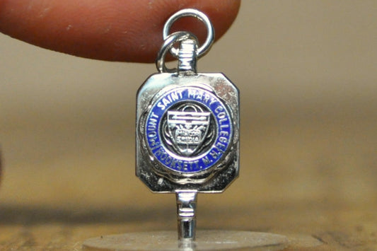 Mount Saint Mary College Pendant - Stamped and Tested Sterling Silver - Hooksett NH - New Hampshire Colleges
