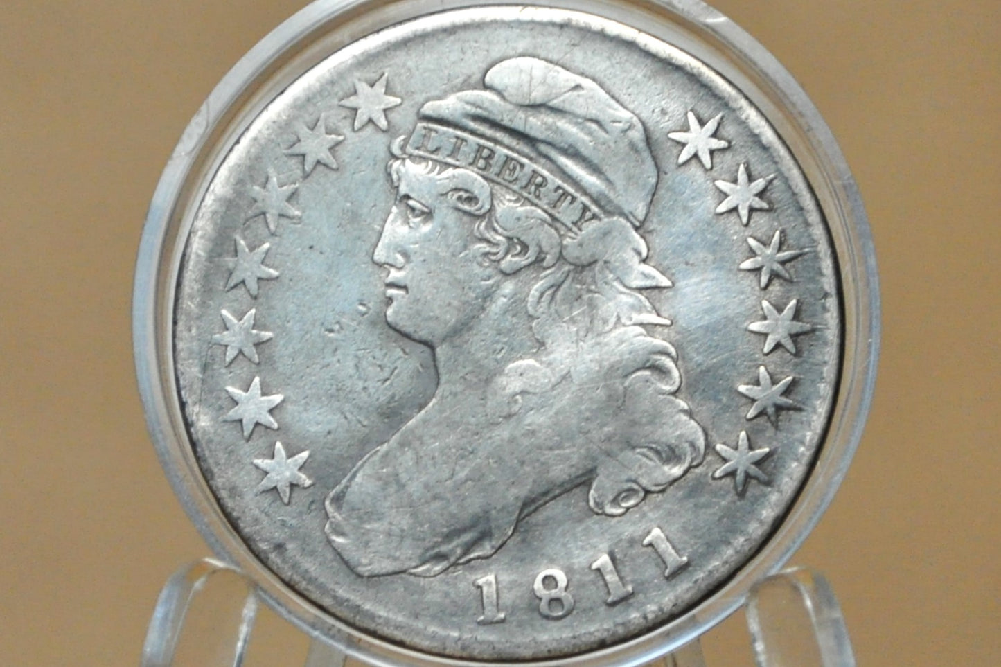 1811 Capped Bust Half Dollar - Fine Details, Old Cleaning - 1811 Half Dollar US Half Dollar 1811 Silver Half Dollar - Early American Coins