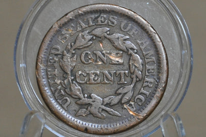1857 Braided Hair Large Cent - Small Date Variety - 1857 US Large Cent - Filler Coin - Last Year Made!