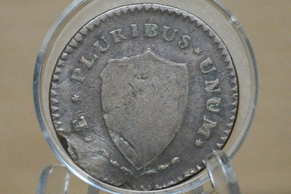 1787 New Jersey Copper - F/VF - Rare US Coin 1 Cent 1787 Colonial Issue Cent, NJ Copper Horse's Head with Plow