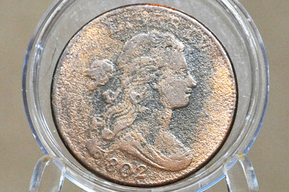 1802 Draped Bust Large Cent - VF Details - Affordable with great detail - US Large Cent 1802 One Cent