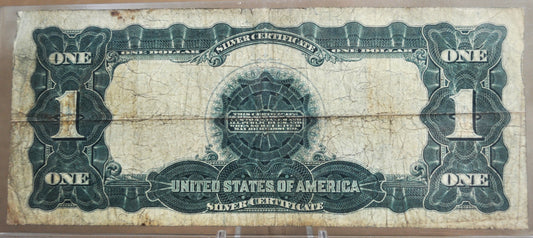 1899 1 Dollar Silver Cert. Black Eagle Fr#226a - VG+ Grade - Rare Note 1899 Large Note 1 Dollar Bill 1899 Silver Cert Fr226a