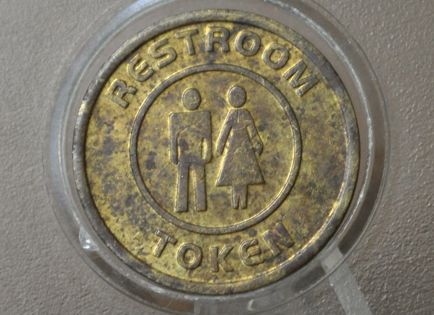 Restroom Token/ Ficha De Bano - Antique Restroom Token - Vintage Bathroom Token