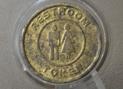 Restroom Token/ Ficha De Bano - Antique Restroom Token - Vintage Bathroom Token