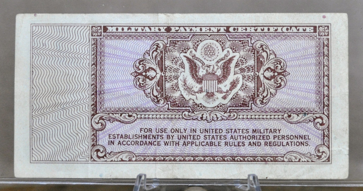 1948 5 Cent US Military Payment Certificate Note - Series 472 - 1948-51 United States Korean War Era Five Cents MPC Note - P#M15a