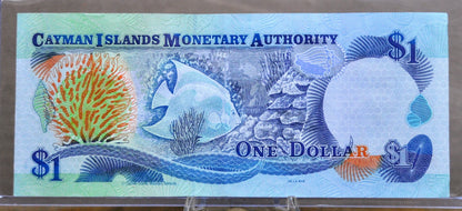 1998 Cayman Islands Monetary Authority 1 Dollar Note - Choose by Prefix - 1998 British Cayman Islands One Dollar Note - P#21a P#21b