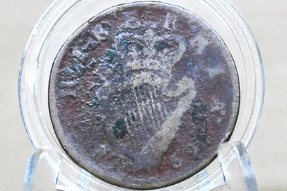 1769 Irish Halfpenny - 1700's Colonial Era Coin - Cláirseach Design (Celtic Harp) - Awesome Piece of History!