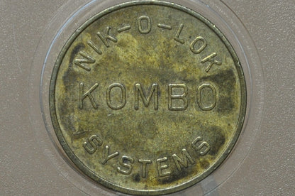 Nik-O-Lok Kombo Systems Restroom Token - Restroom Token From Nik-O-Lok Kombo