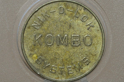 Nik-O-Lok Kombo Systems Restroom Token - Restroom Token From Nik-O-Lok Kombo