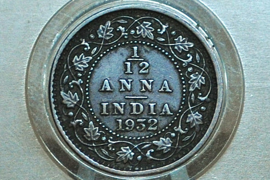 India 1/12 Anna 1932 - XF - 1932 India 1/12 Anna - British India One Twelfth Anna, High Grade, Great Coin