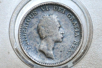 1813 Denmark 1 Rigsbankskilling - 1 Skilling 1813 Great Condition - Old Danish Coin