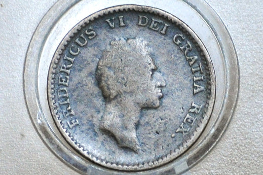 1813 Denmark 1 Rigsbankskilling - 1 Skilling 1813 Great Condition - Old Danish Coin