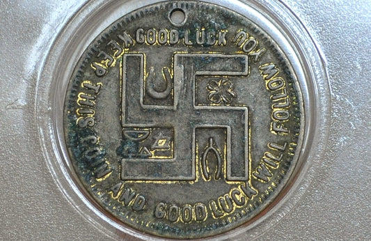 Madame Hendren Dolls Good Luck Token - Antique Good Luck Token From Madame Hendren Dolls Everybody Loves Them!