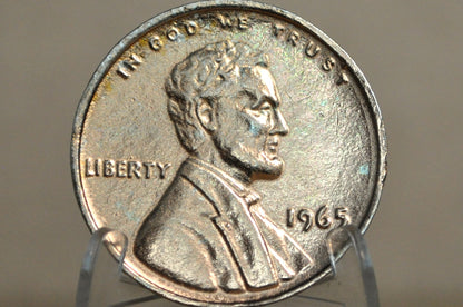1965 Oversized Copper Round Lincoln Penny - 1965 Lincoln Penny Large Paper Weight