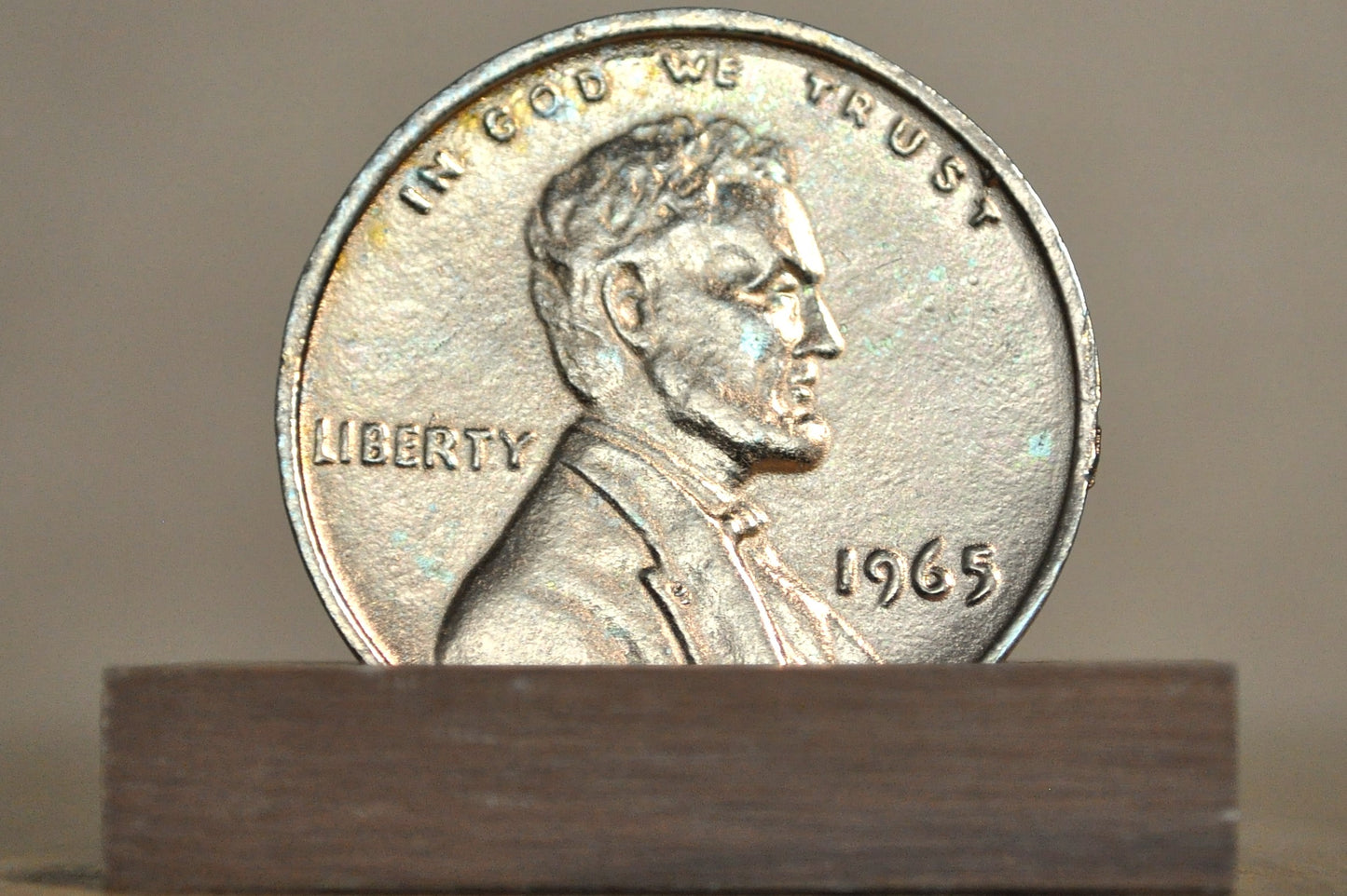 1965 Oversized Copper Round Lincoln Penny - 1965 Lincoln Penny Large Paper Weight